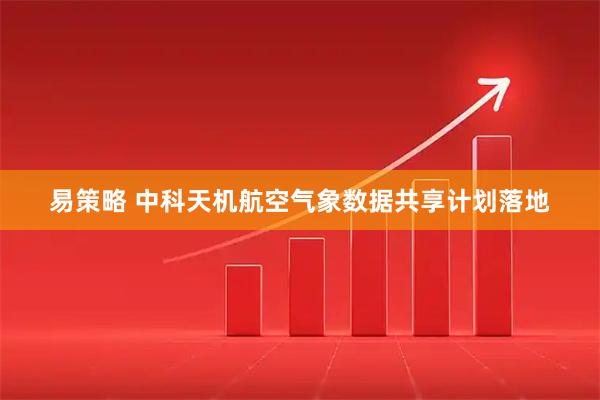 易策略 中科天机航空气象数据共享计划落地